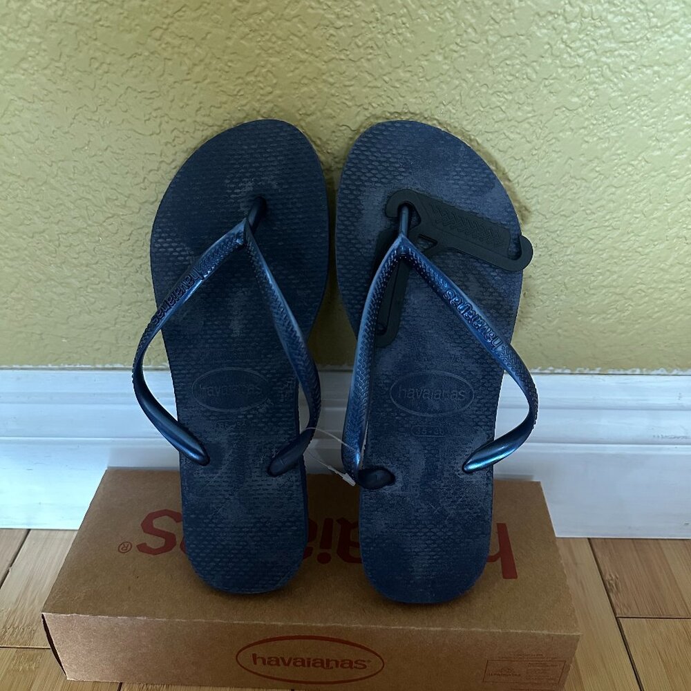Havaianas Women's Slim Flip Flops: Marinho
